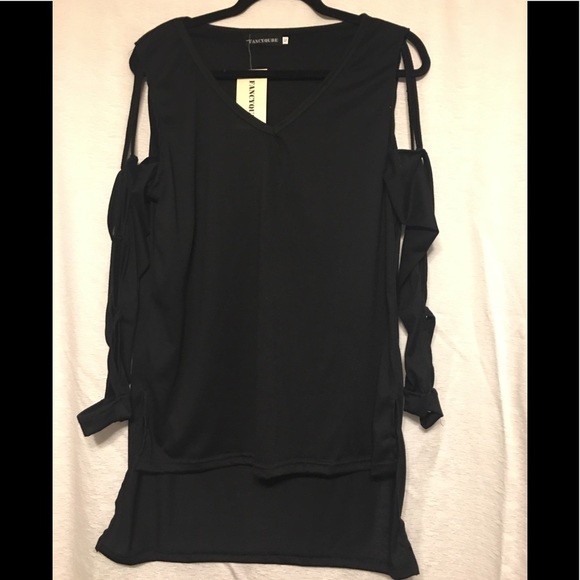 Fancyqube Tops - Black Long Sleeve